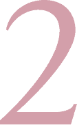 Stylized number two in pink on a dark background